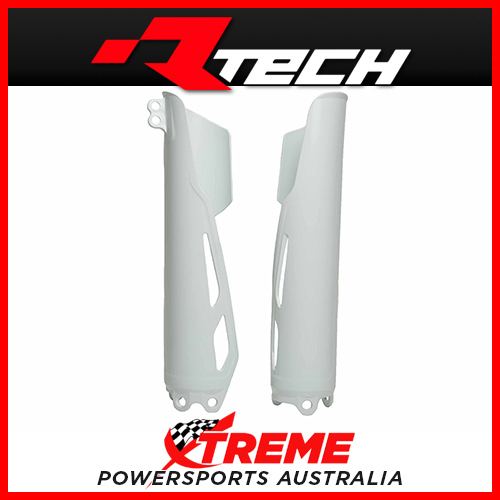 Rtech White Fork Guards Protectors for Honda CRF250R 2019 2020 2021 2022