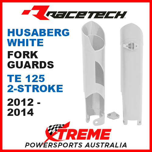 Rtech Husaberg TE125 2012-2014 White Fork Guards Protectors