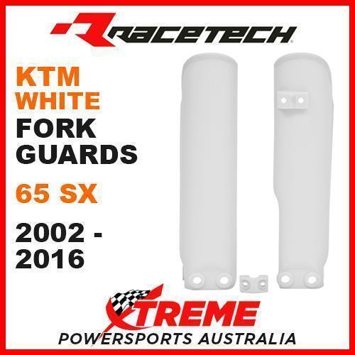 Rtech KTM 65SX SX65 65 SX 2002-2016 White Fork Guards Protectors