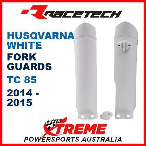 Rtech Husqvarna TC85 TC 85 2014-2015 White Fork Guards Protectors