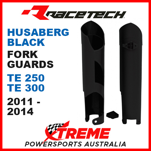 Rtech Husaberg TE250 TE300 2011-2014 Black Fork Guards Protectors