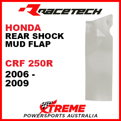 Rtech Neutral Honda CRF250R 06-09 Rear Shock Guard Mud Flap Plate R-PSPCRFNT006