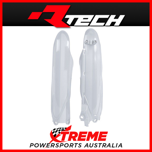 Rtech White Fork Guards Protectors for Yamaha WR450F 2019 2020 2021 2022