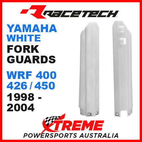 Rtech Yamaha WR450F WRF450 2003-2004 White Fork Guards Protectors