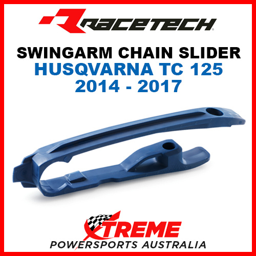 Rtech Husqvarna TC125 TC 125 2014-2017 Blue Swingarm Chain Slider