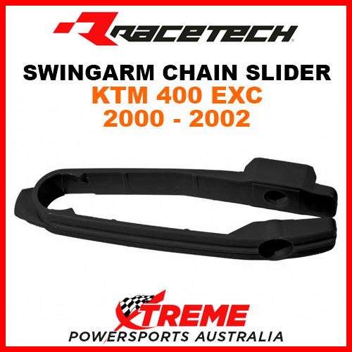 Rtech KTM 400SX 400 SX 2000-2002 Black Swingarm Chain Slider