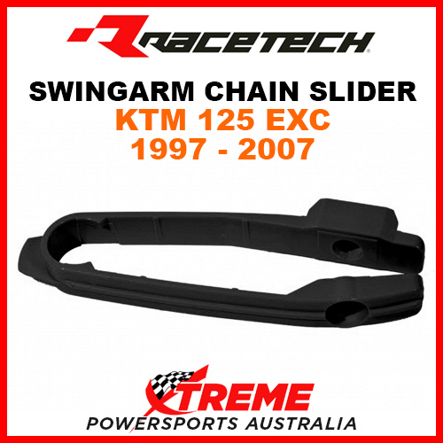 Rtech KTM 125EXC 125 EXC 1997-2007 Black Swingarm Chain Slider