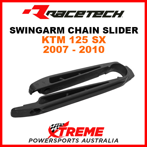 Rtech KTM 125SX 125 SX 2007-2010 Black Swingarm Chain Slider