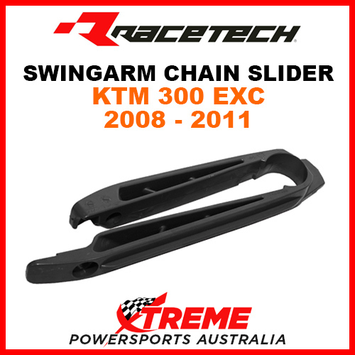 Rtech KTM 300EXC 300 EXC 2008-2011 Black Swingarm Chain Slider