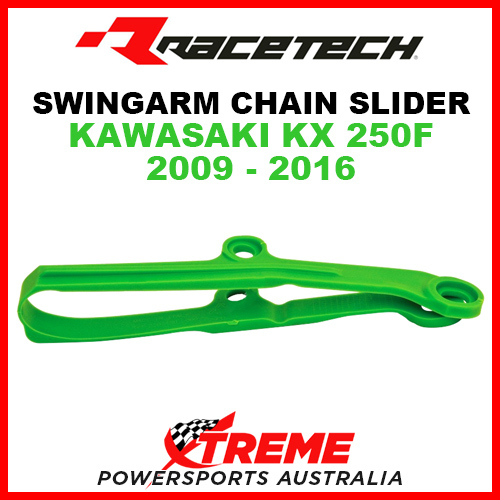 Rtech Kawasaki KX250F 2009-2016 Green Swingarm Chain Slider