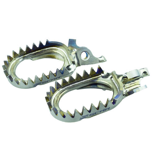 Scar Titanium Anti-Mud Footpegs for Honda CR250R 2002-2007