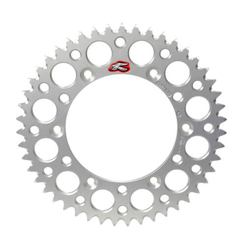 Renthal 49 Tooth Silver Rear Alloy Ultralight Sprocket for Yamaha YZ250F 2001-2023