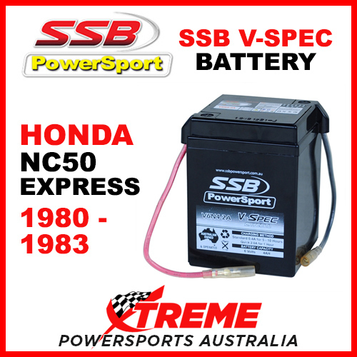 SSB Honda NC50 Express 1980-1983 6V V-SPEC Dry Cell High Performance AGM Battery