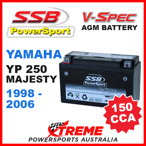 SSB 12V V-SPEC DRY CELL 150 CCA AGM BATTERY YAMAHA YP250 MAJESTY 1998-2006