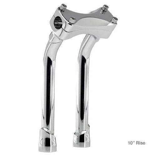 Biltwell Murdock 10" Chrome Pullback Bar Riser