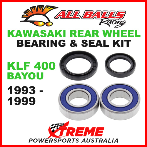 25-1275 ATV REAR WHEEL BEARING KIT KAWASAKI KLF400 KLF 400 BAYOU 1993-1999