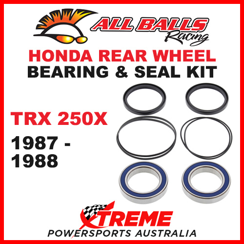 25-1320 Honda ATV TRX 250X 1987-1988 Rear Wheel Bearing Kit