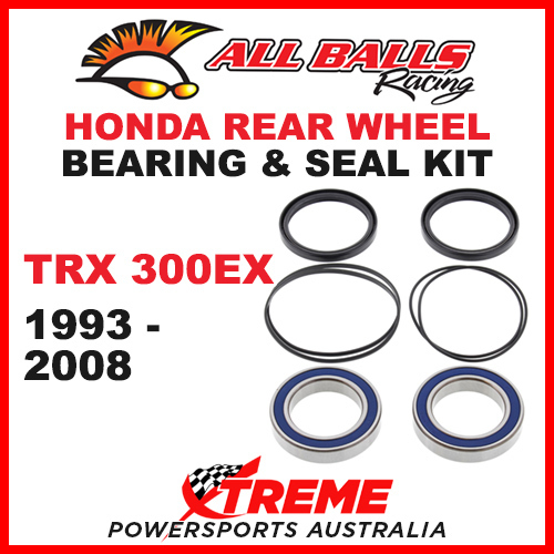 25-1320 Honda ATV TRX 300EX 1993-2008 Rear Wheel Bearing Kit