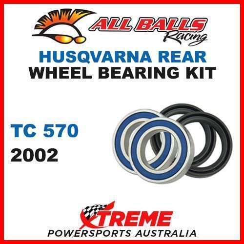 MX Rear Wheel Bearing Kit Husqvarna TC570 TC 570 2002 MotoCROSS, All Balls 25-1420