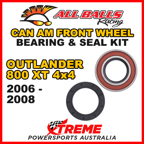 25-1516 ATV FRONT WHEEL BEARING KIT CAN AM OUTLANDER 800 XT 4X4 2006-2008