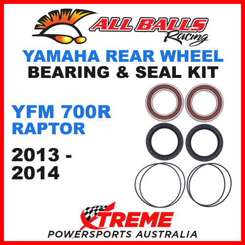 ALL BALLS 25-1618 REAR WHEEL BEARING KIT YAMAHA YFM700R RAPTOR 2013-2014 ATV