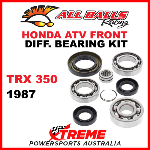 25-2002 HONDA TRX 350 TRX350 1987 ATV FRONT DIFFERENTIAL BEARING & SEAL KIT