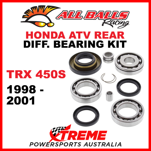 25-2013 HONDA TRX450S 1998-2001 ATV REAR DIFFERENTIAL BEARING & SEAL KIT