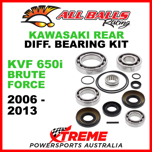 25-2091 Kawasaki KVF 650i Brute Force 2006-2013 Rear Differential Bearing Kit