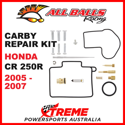 ALL BALLS 26-1162 MX CARBURETOR CARBY REPAIR KIT HONDA CR250R CR 250R 2005-2007