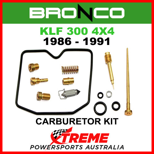 Bronco/Psychic 07218 Kawasaki KLF300 1986-1991 Carburetor Carby Repair Kit