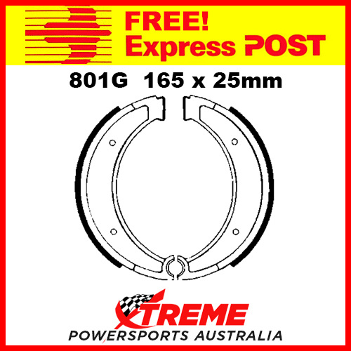 EBC Rear Grooved Brake Shoe Husqvarna CR 125 1979-1984 801G