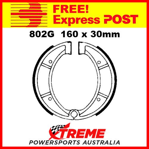 EBC Rear Grooved Brake Shoe Husqvarna CR 430 1987-1988 802G