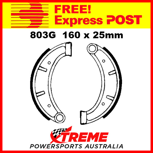 EBC Front Grooved Brake Shoe Husqvarna CR 125 1982-1984 803G