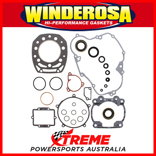 Winderosa 811474 Kawasaki KX500 KX 500 1986-1987 Complete Gasket Set & Oil Seals