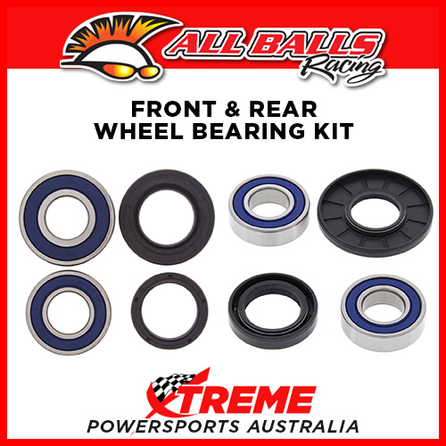 All Balls Honda CR125R 1989 Front, Rear Wheel Bearing Set