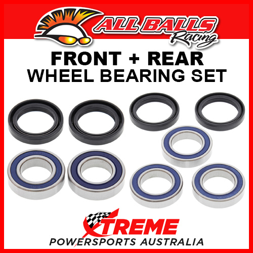 All Balls Honda CR250R CR 250 R 2000-2007 Front, Rear Wheel Bearing Set