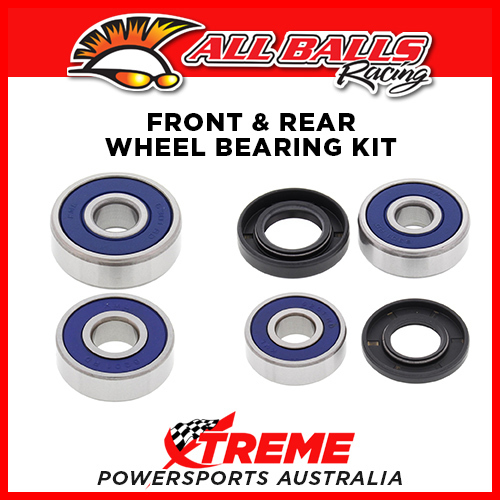 All Balls Kawasaki KX100 1995-1997 Front, Rear Wheel Bearing Set