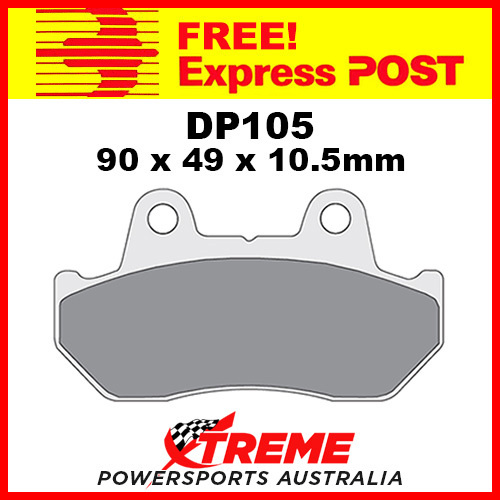 DP Brakes Honda CB 750 FC/F2C/FD/F2D 83-84 Sintered Metal Rear Brake Pad