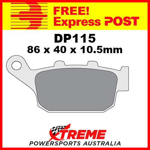 DP Brakes Honda FES250 Foresight 1999-2002 Sintered Metal Rear Brake Pad