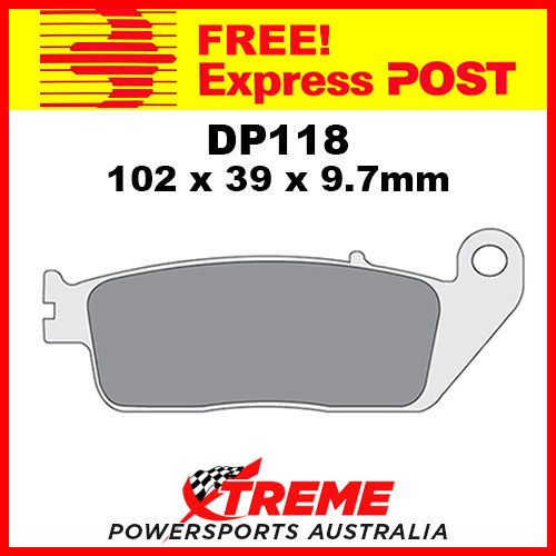 DP Brakes Daelim VS125 Cruiser 2001-2003 Sintered Metal Front Brake Pad