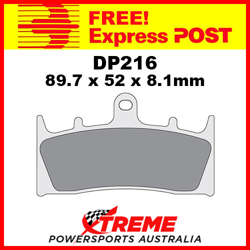 DP Brakes Kawasaki ZRX1200S 2001-2003 Sintered Metal Front Brake Pad