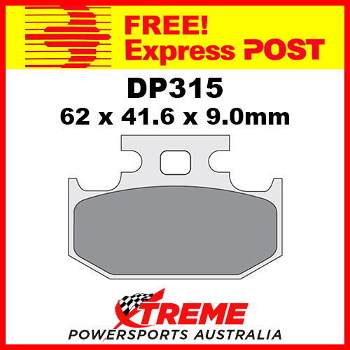 DP Brakes for Suzuki RM250 1991-1995 Sintered Metal Rear Brake Pad