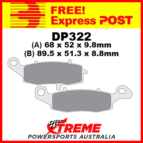 CF Moto 650 TK 13-15 DP Brakes Front Left Sintered Metal Brake Pad