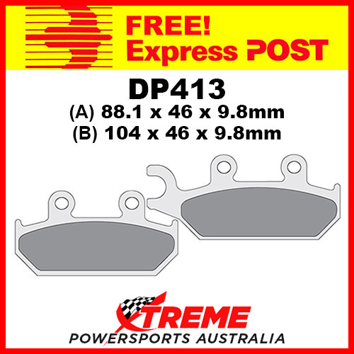 Yamaha XT 600 E 92-03 DP Brakes Sintered Metal Front Brake Pad