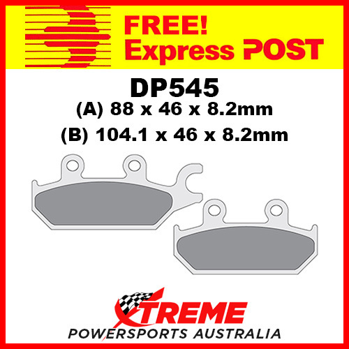 Yamaha YXM 700 E Viking 2016 DP Brakes Sintered Metal Front Left Brake Pad