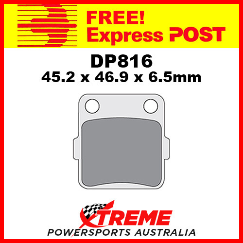 DP Brakes for Suzuki RM 125 J 1988 Sintered Metal Rear Brake Pad