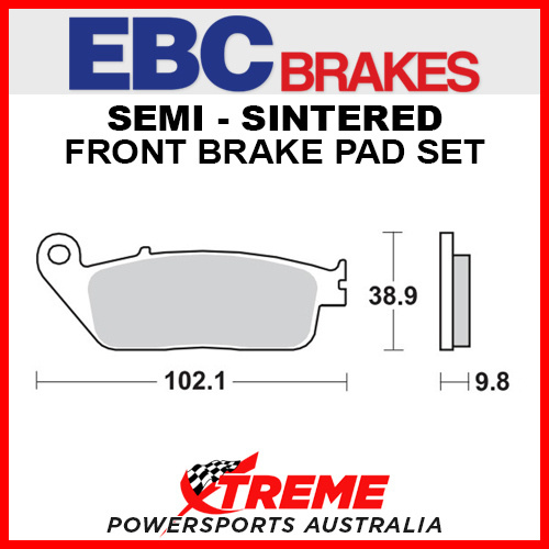 EBC Honda CBR300R 2014-2017 Semi-Sintered Front Brake Pad FA196V