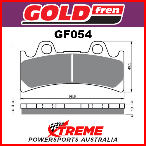 Triumph Daytona Super III 94-97 Sinter Dual Sport Front Brake Pads GF054S3