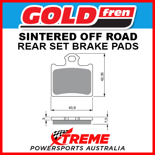 Husqvarna CR 65 2011-2013 Goldfren Sintered Off Road Rear Brake Pad GF297K5