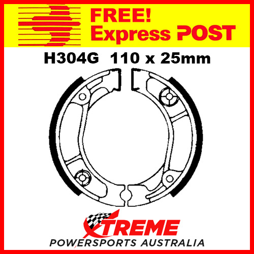 EBC Front Grooved Brake Shoe Honda XL 185 1980-1982 H304G